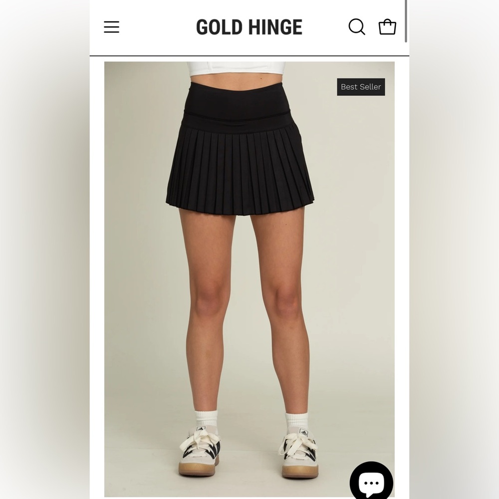 15 INCH GOLD HINGE SKIRT